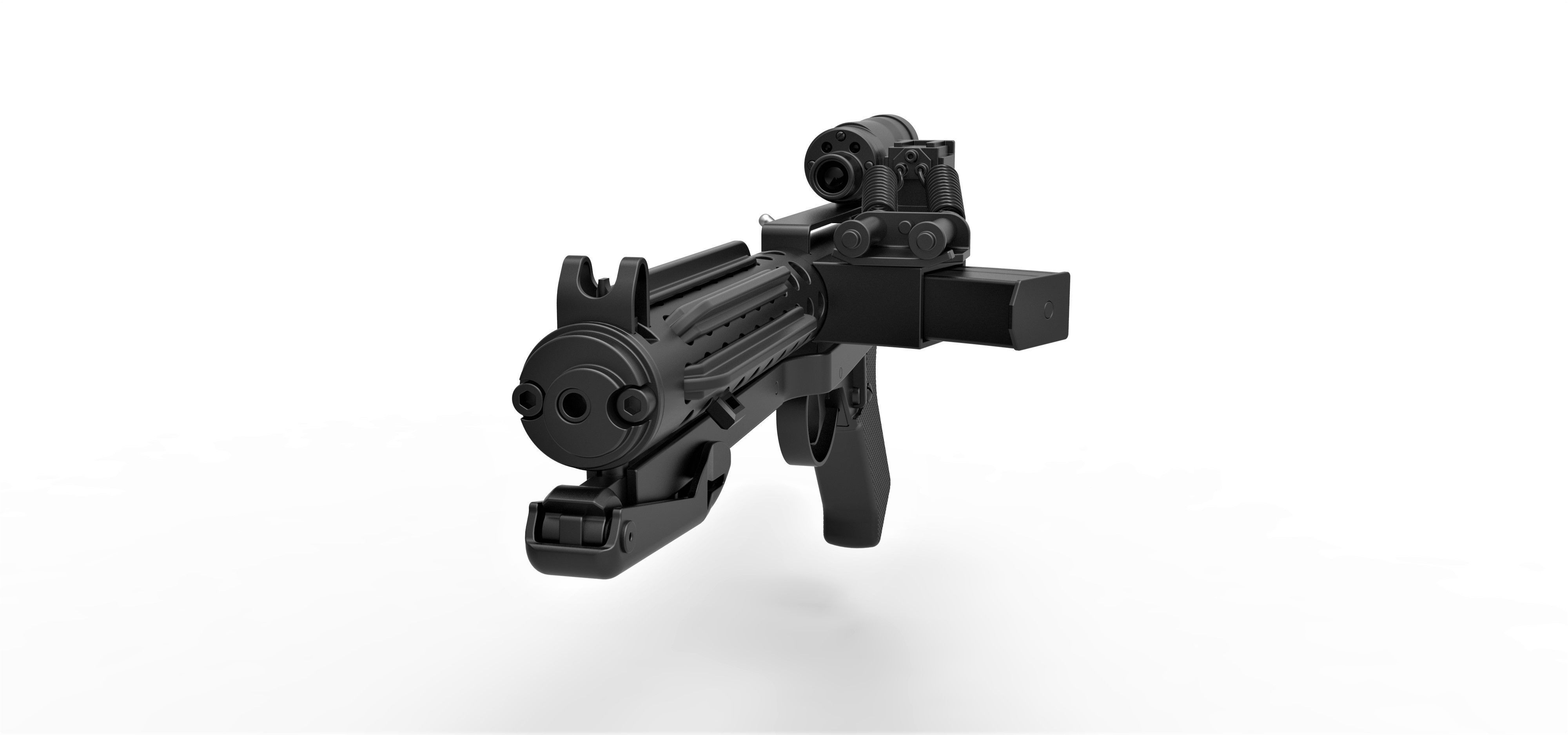 Stormtrooper Blaster E-11 from the movie Star Wars 3D model_6