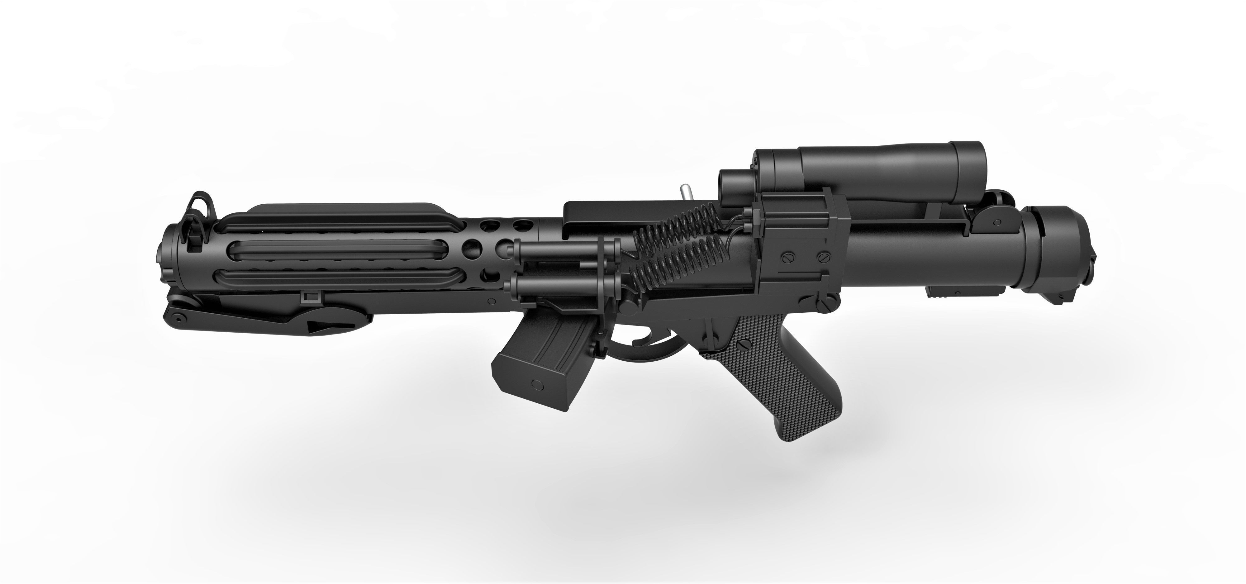 Stormtrooper Blaster E-11 from the movie Star Wars 3D model_9