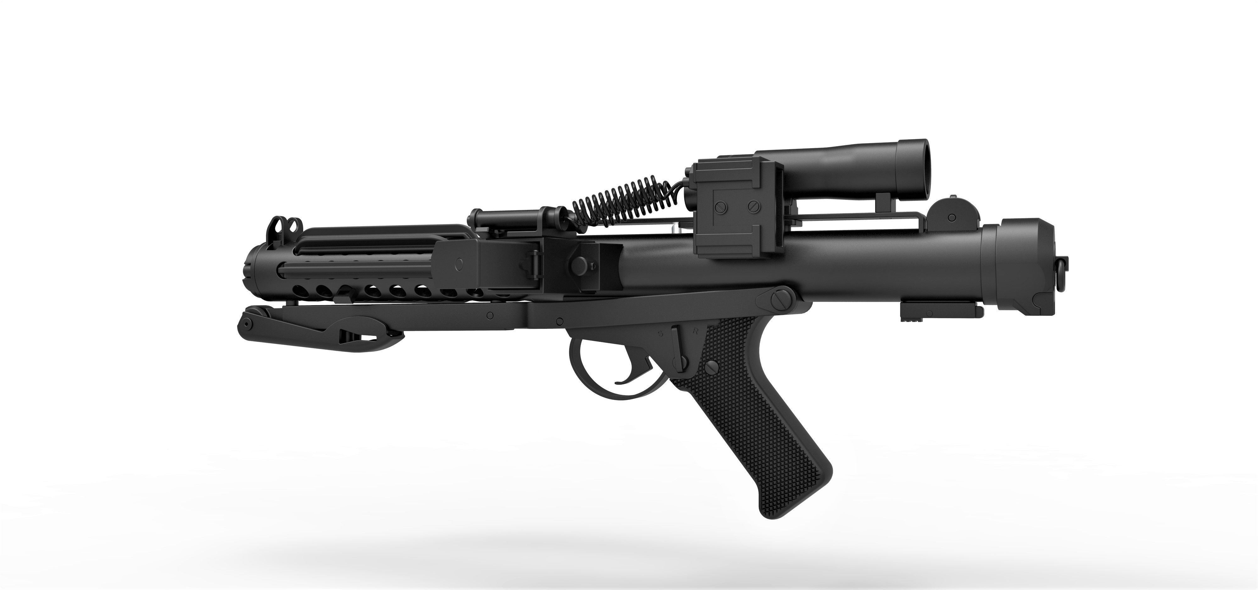 Stormtrooper Blaster E-11 from the movie Star Wars 3D model_12