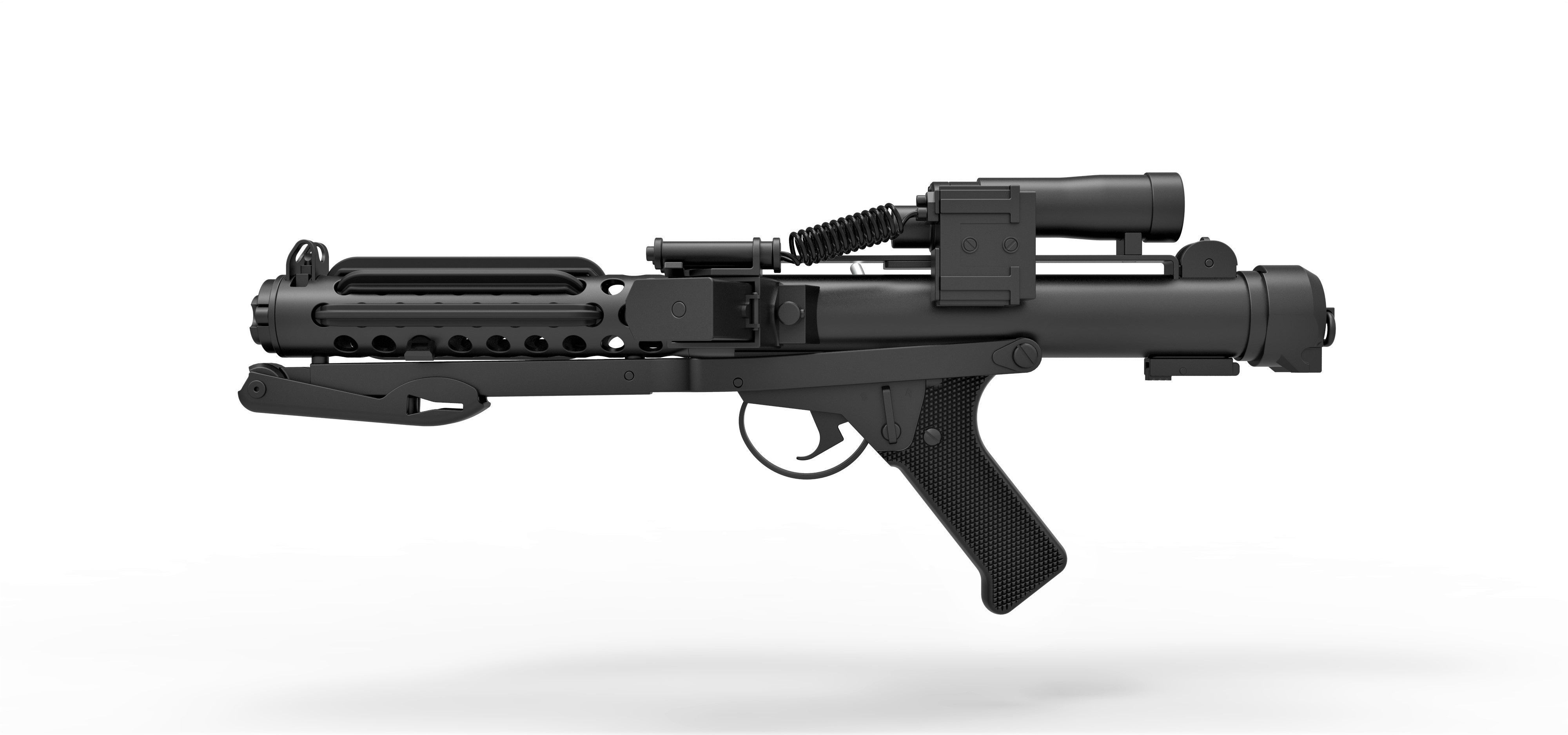 Stormtrooper Blaster E-11 from the movie Star Wars 3D model_8
