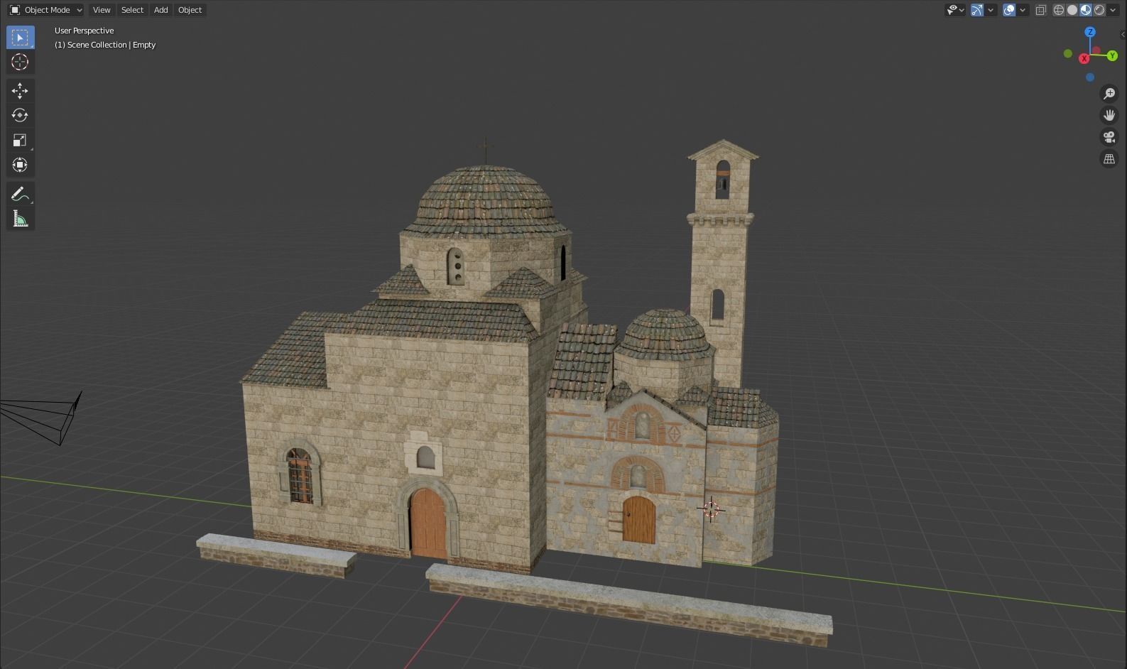 Byzantine Church 3D model_5