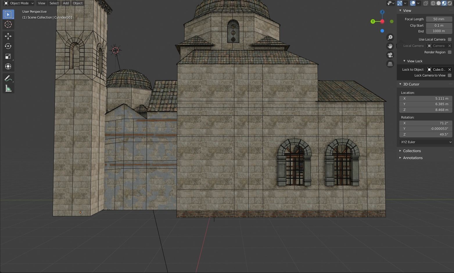 Byzantine Church 3D model_9