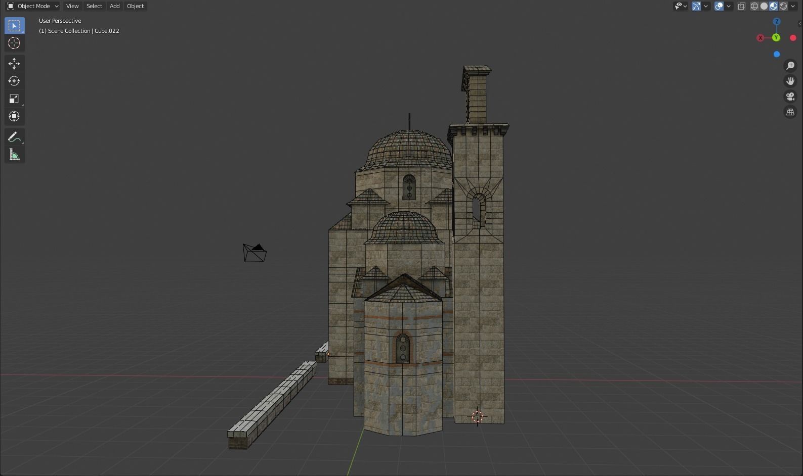 Byzantine Church 3D model_8