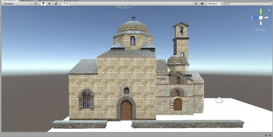 Byzantine Church 3D model_6