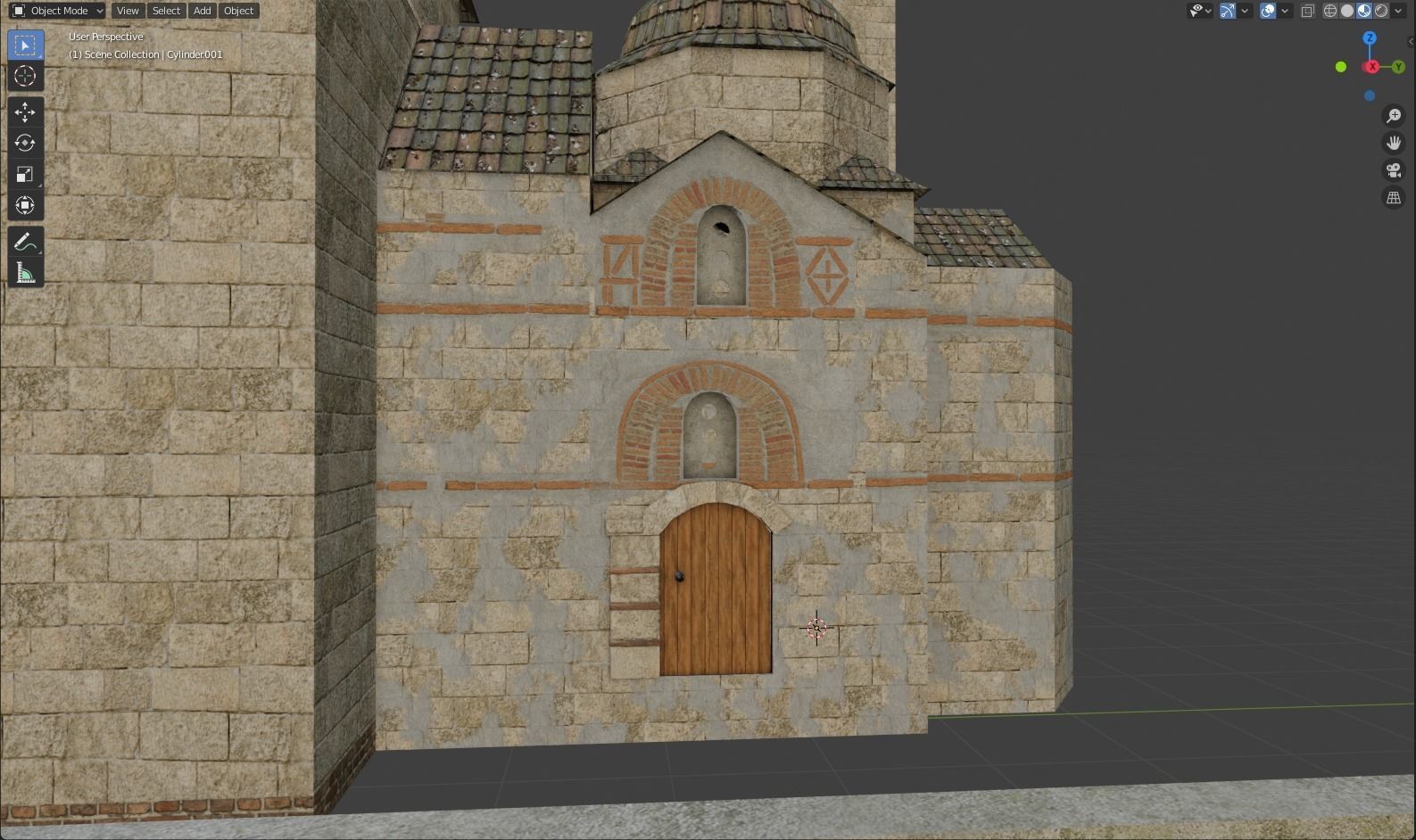 Byzantine Church 3D model_2