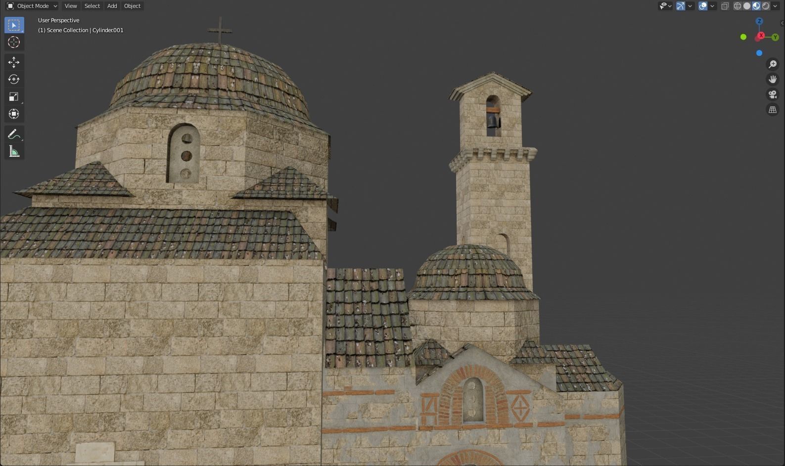 Byzantine Church 3D model_3