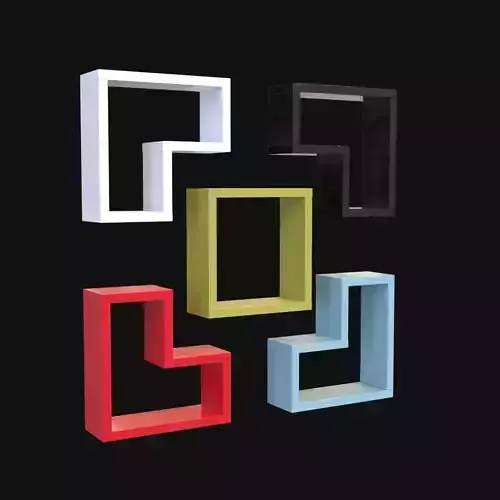 Shelve12 wall shelf squares