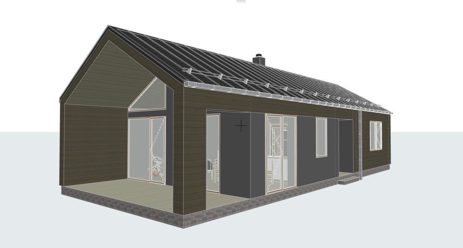 Summer house archicad22 sketchup lumion10 3D model_3
