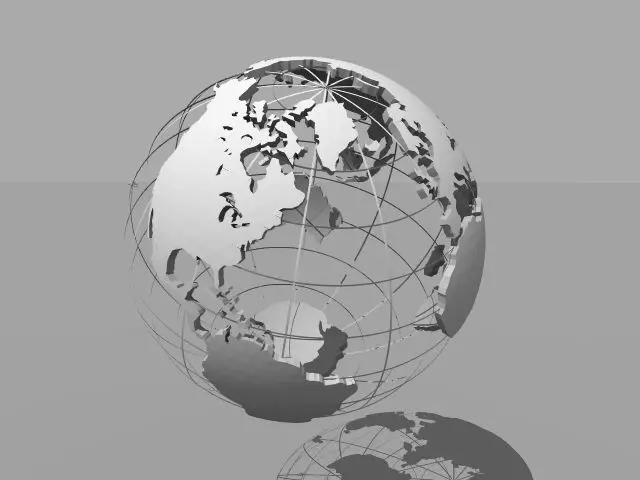 Metal Planet Earth  Free 3D model