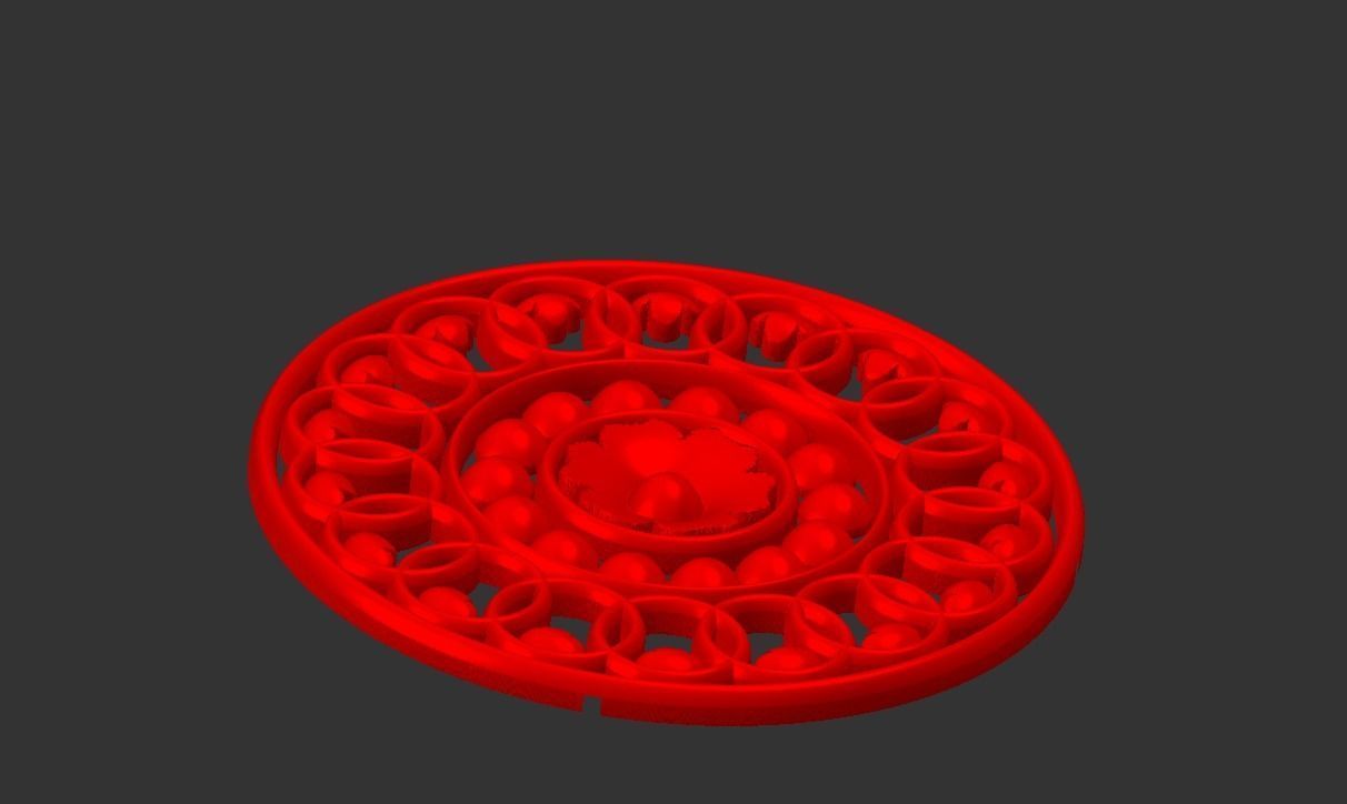 Round design 06 3D model_3