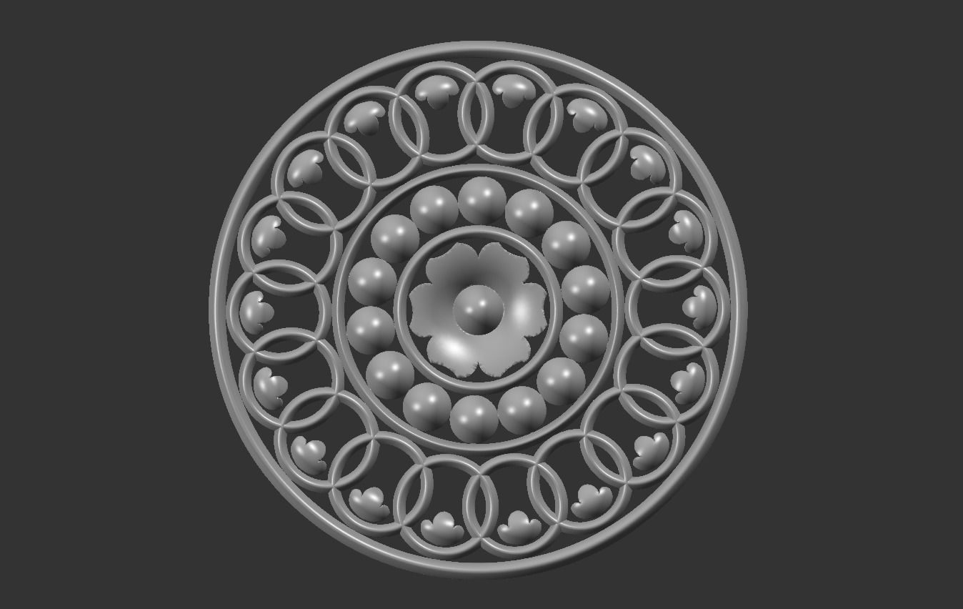 Round design 06 3D model_4