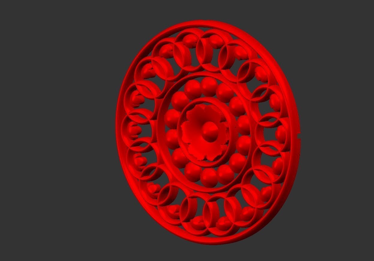 Round design 06 3D model_1