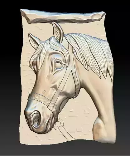 Horse 1 - for good luck - relief 2018 3D print model
