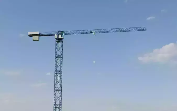 Flat Top Tower Crane 6 - Construction Crane