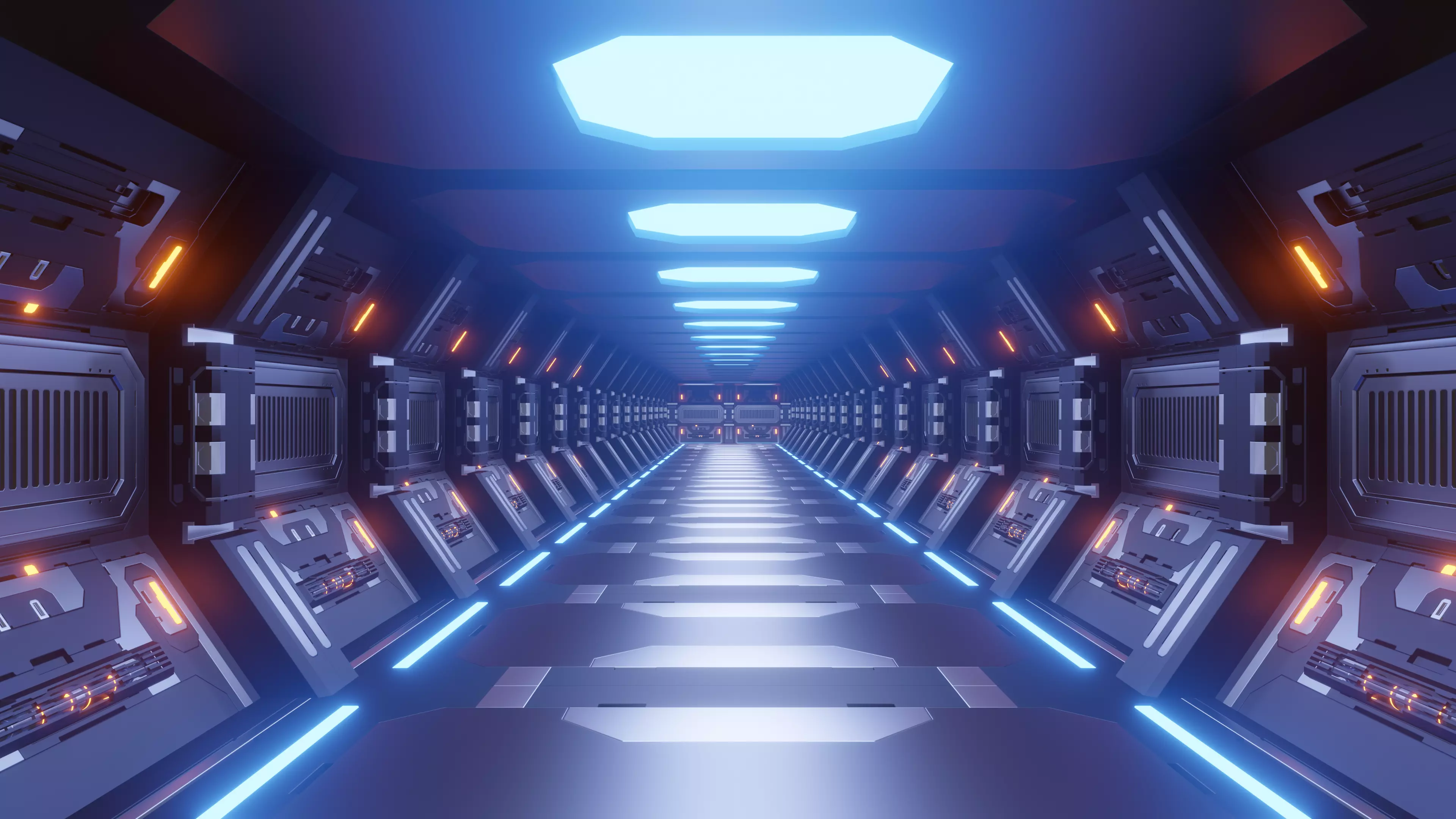 Sci fi Corridor 3D model | CGTrader