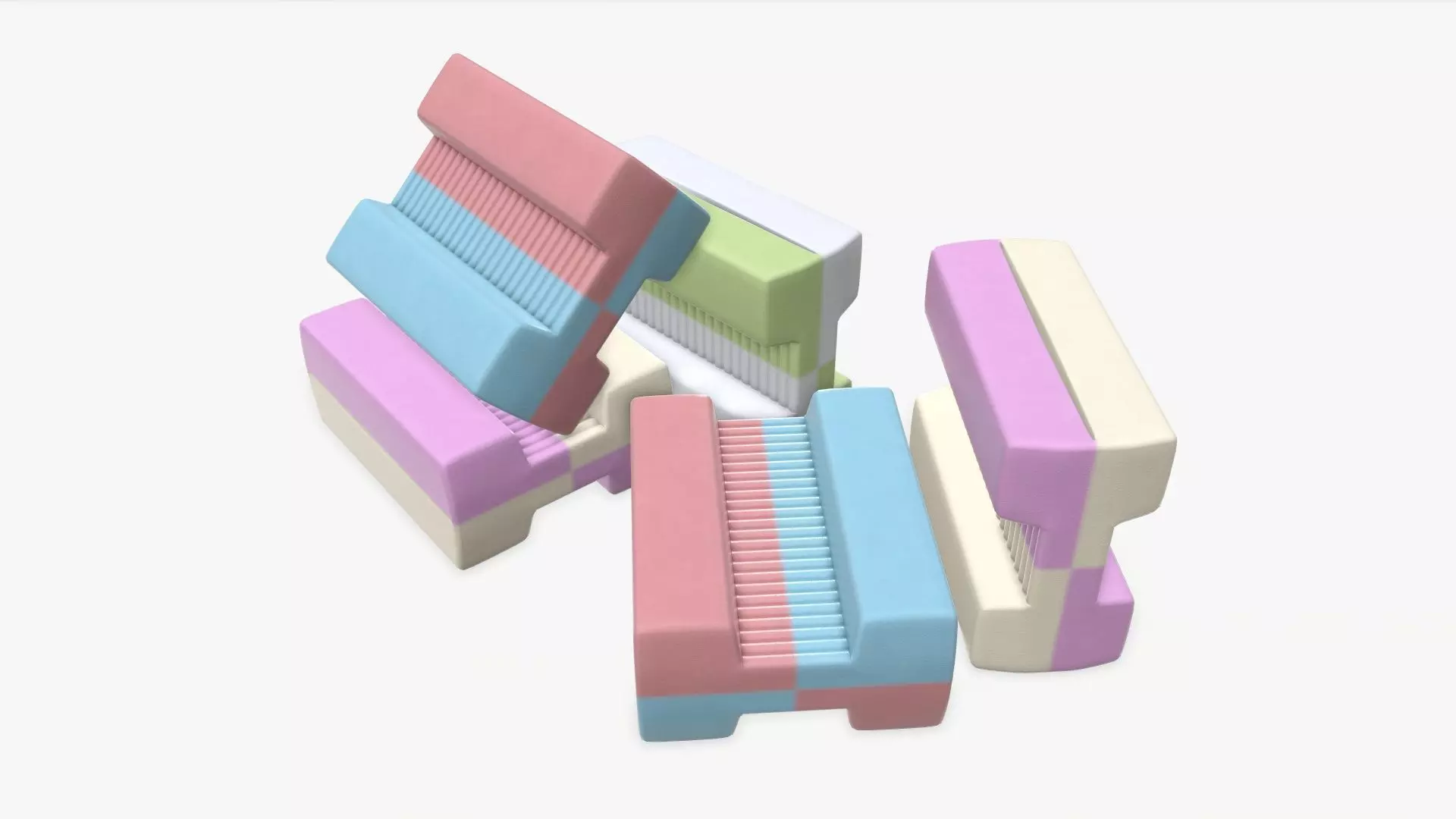 Chewing gums bone shape 3D model