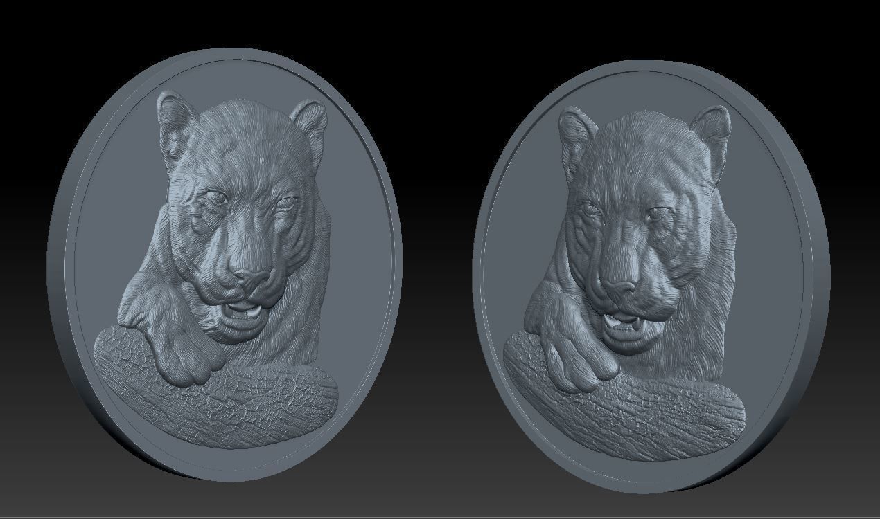Panther -relief - 2019 3D print model_1