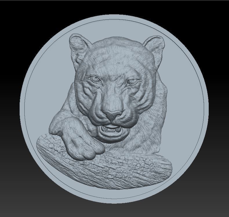 Panther -relief - 2019 3D print model_2