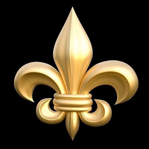 Decorative Fleur de Lis 3D model