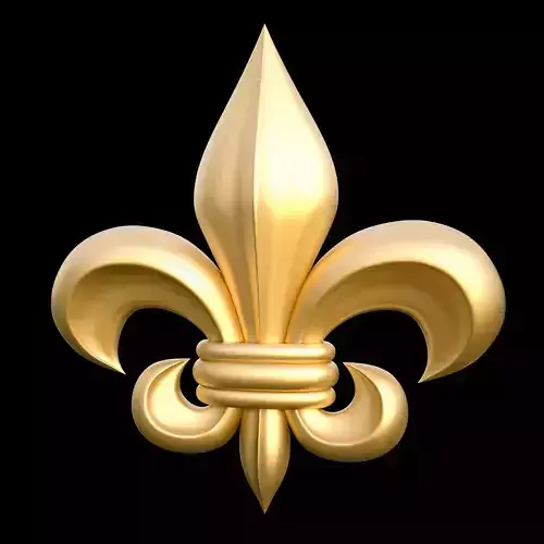 Decorative Fleur de Lis 3D model