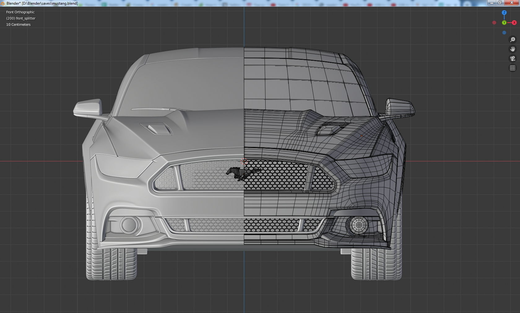 Ford Mustang 2015 gt 3D model_4