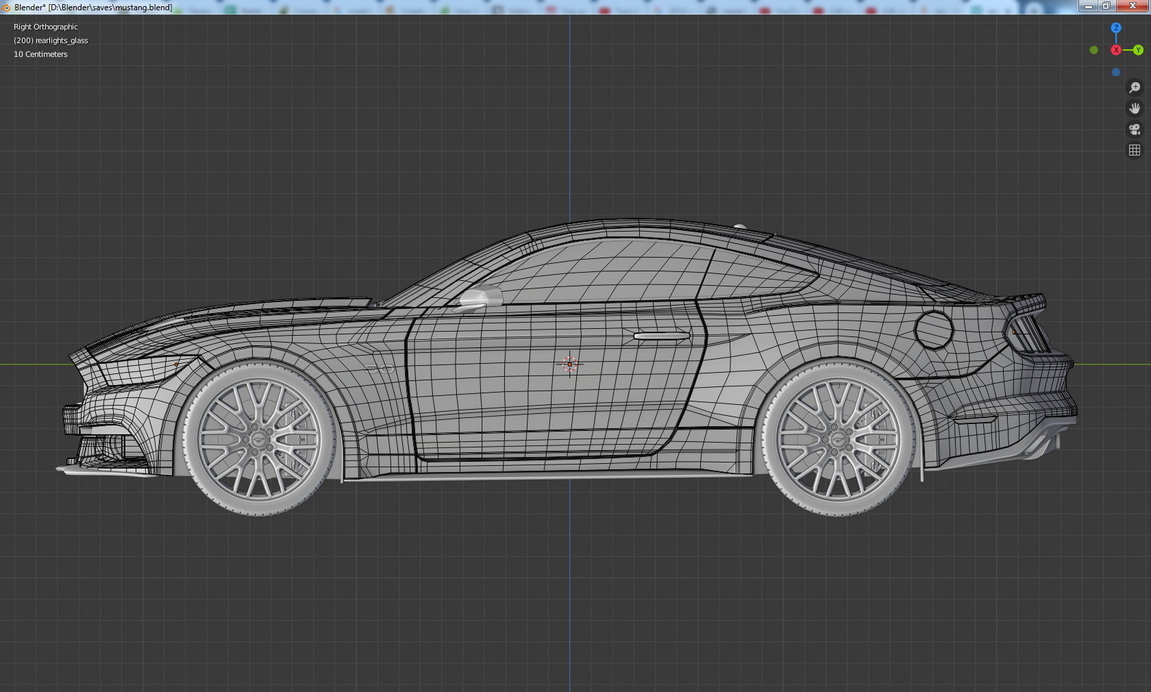 Ford Mustang 2015 gt 3D model_3