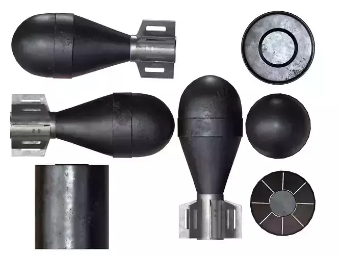 Explosives 01 Low-poly 3D model