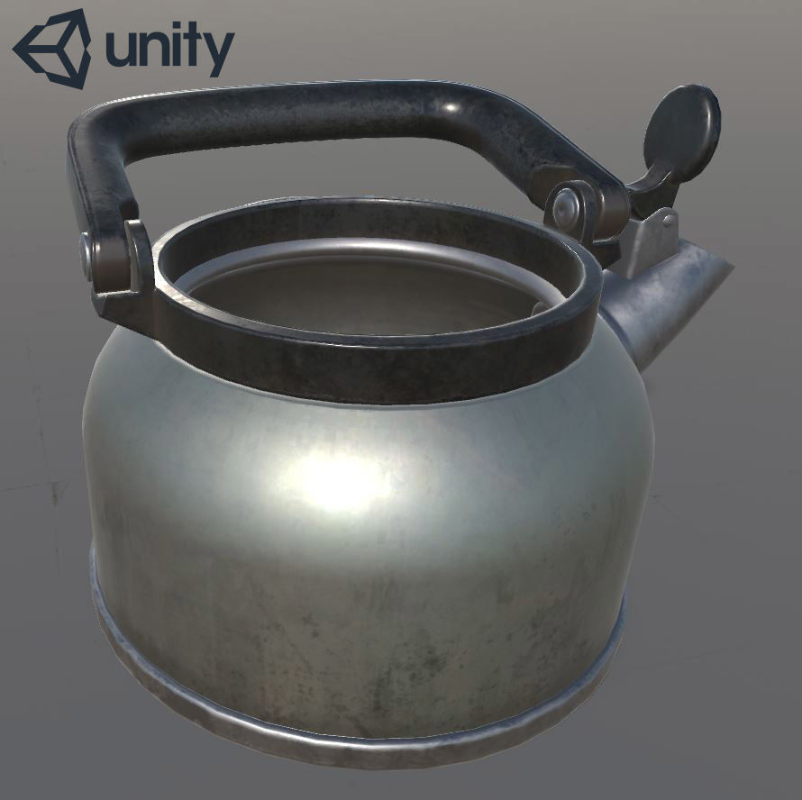 Whistling Kettle for game Unreal Engine and Unity Low-poly 3D model_17