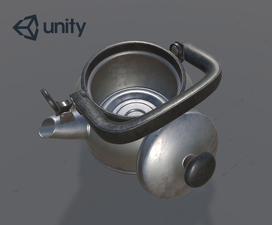 Whistling Kettle for game Unreal Engine and Unity Low-poly 3D model_16