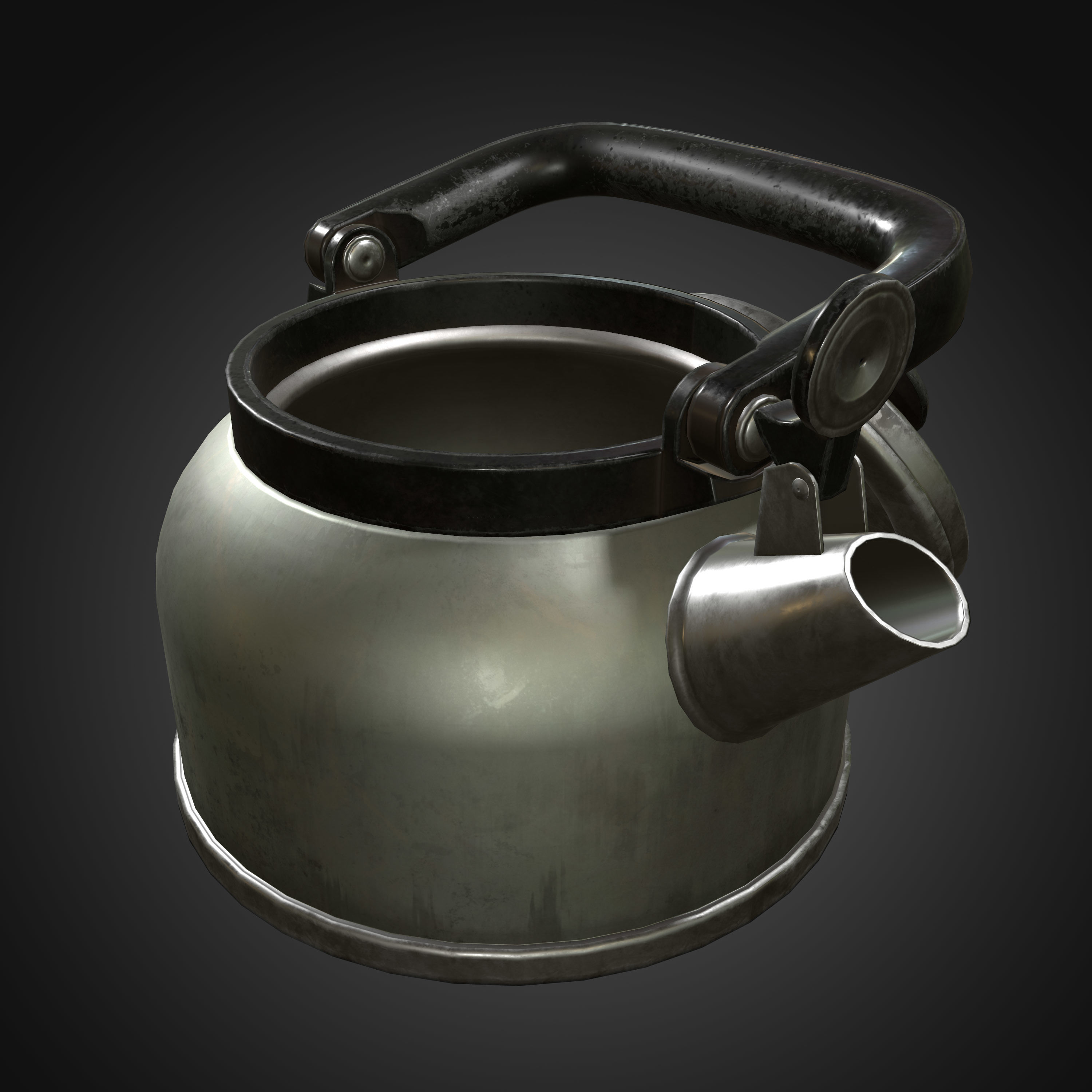 Whistling Kettle for game Unreal Engine and Unity Low-poly 3D model_14