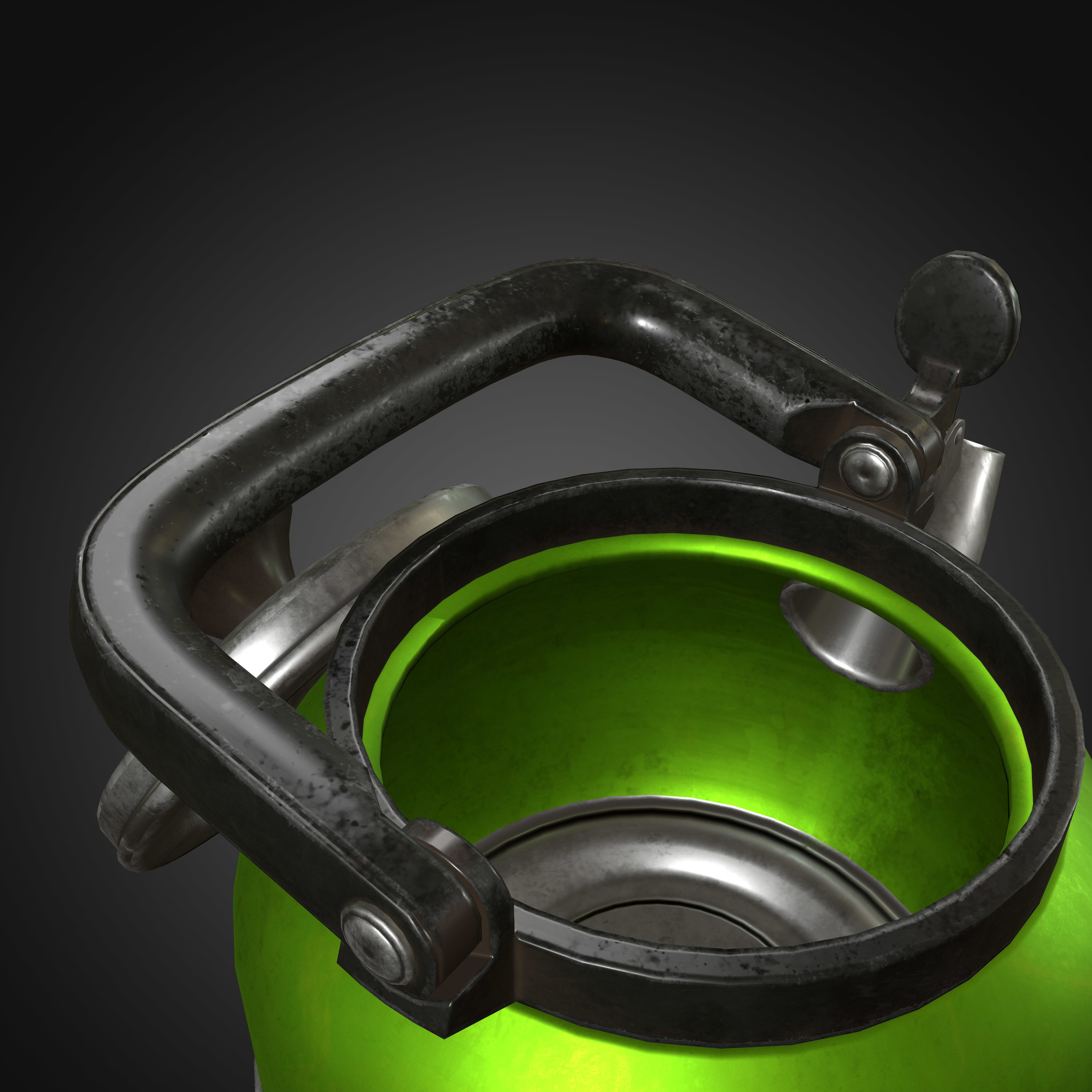Whistling Kettle for game Unreal Engine and Unity Low-poly 3D model_12