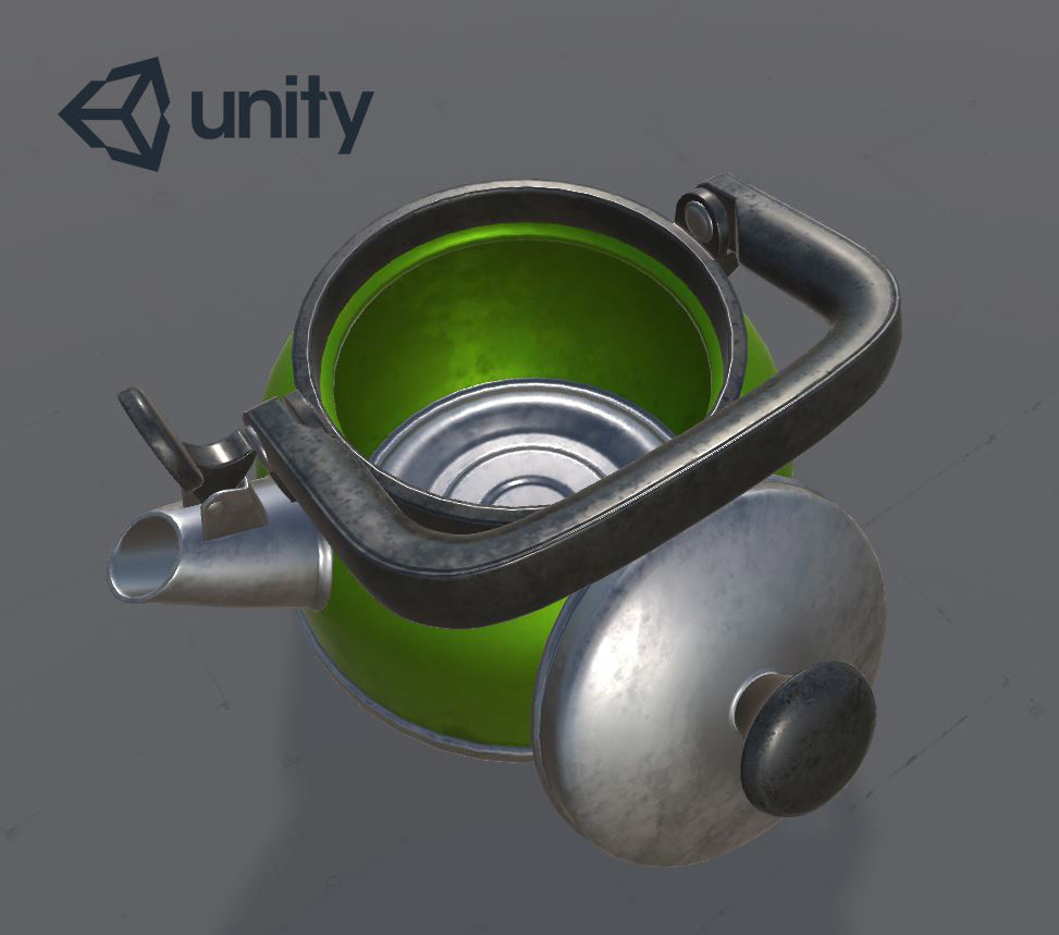 Whistling Kettle for game Unreal Engine and Unity Low-poly 3D model_19