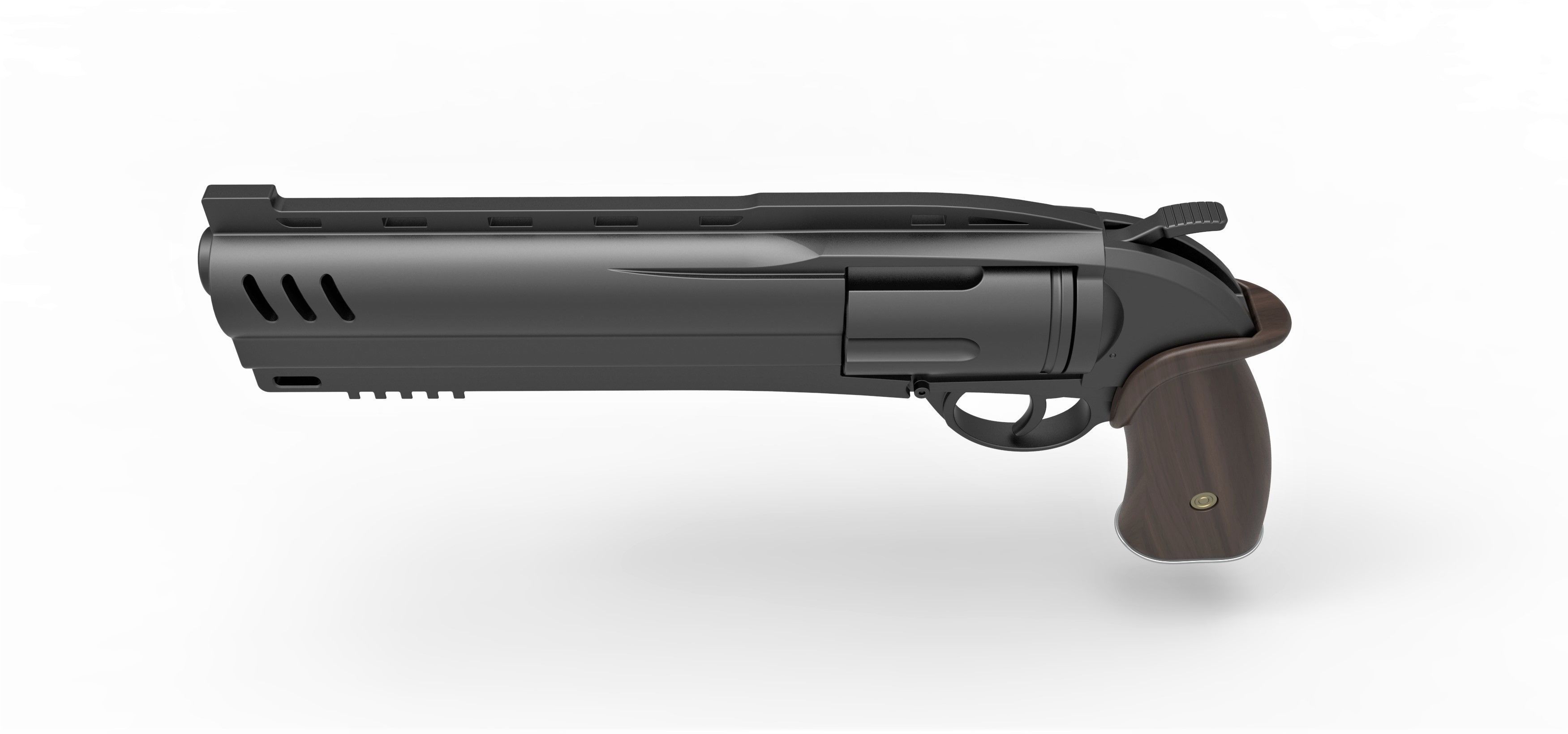 Samaritan Revolver from the movie Hellboy 2019 3D model_7