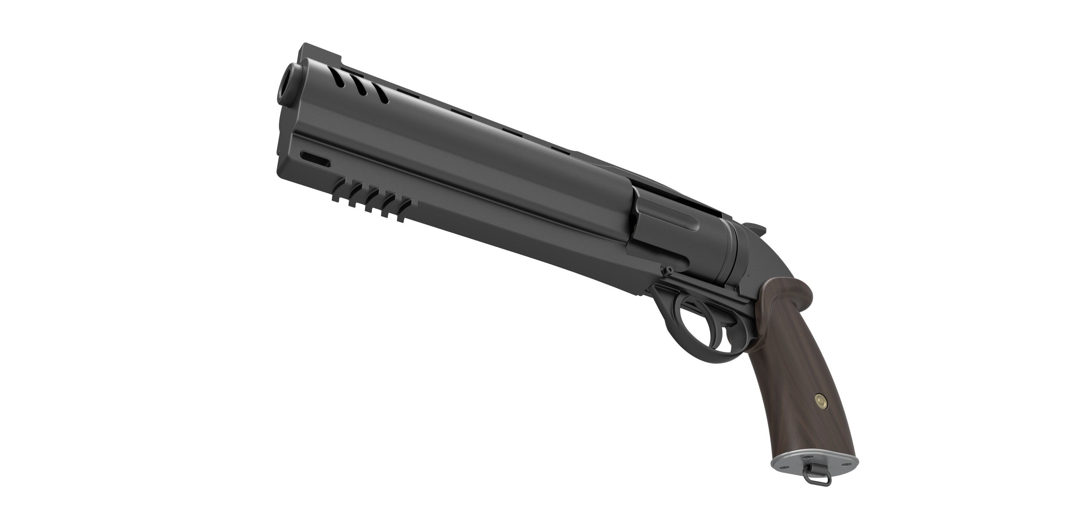 Samaritan Revolver from the movie Hellboy 2019 3D model_3