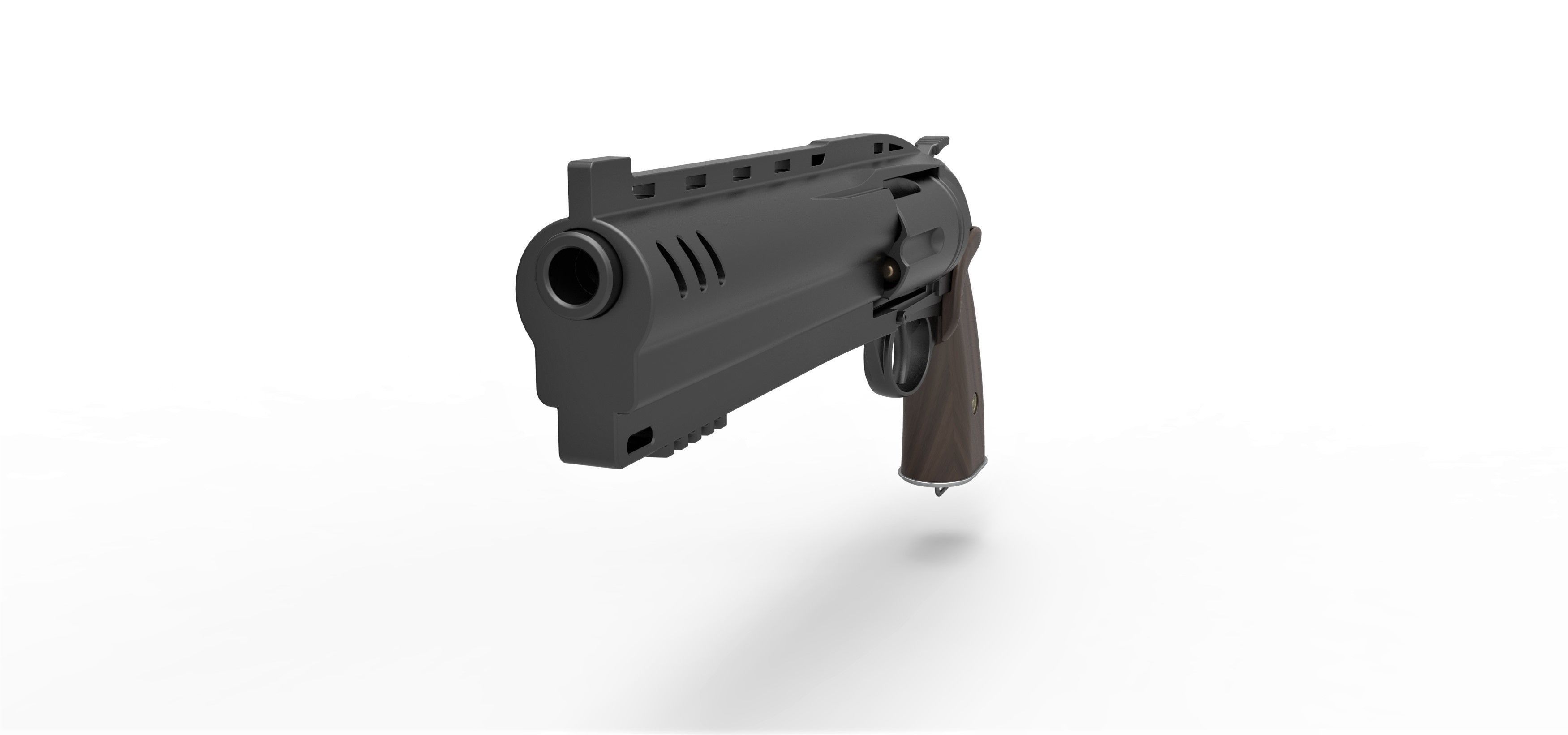 Samaritan Revolver from the movie Hellboy 2019 3D model_4