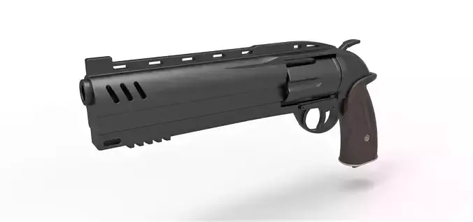Samaritan Revolver from the movie Hellboy 2019 3D model