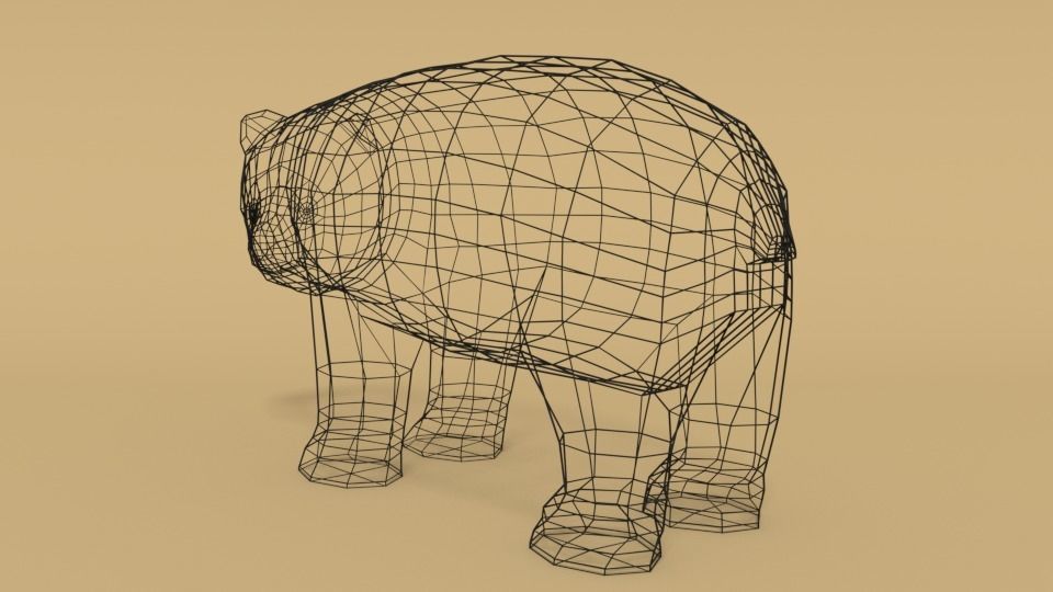 Cartoon Panda Bear 3D model_15