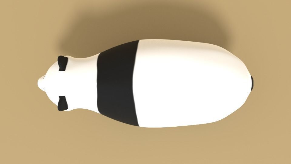 Cartoon Panda Bear 3D model_8