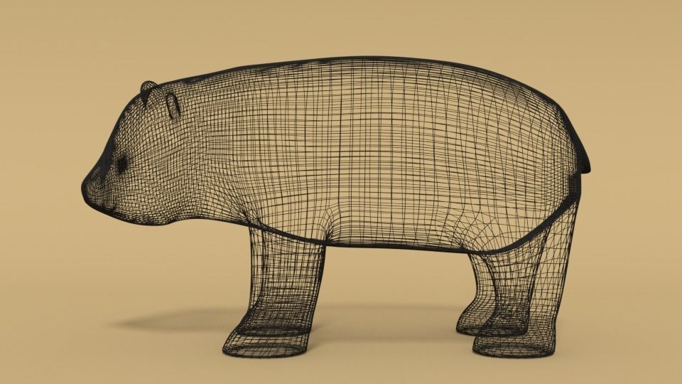 Cartoon Panda Bear 3D model_18