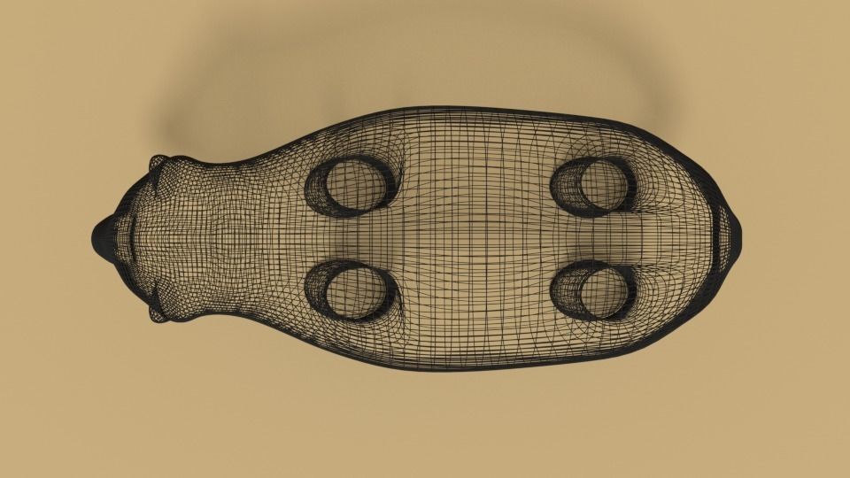 Cartoon Panda Bear 3D model_19