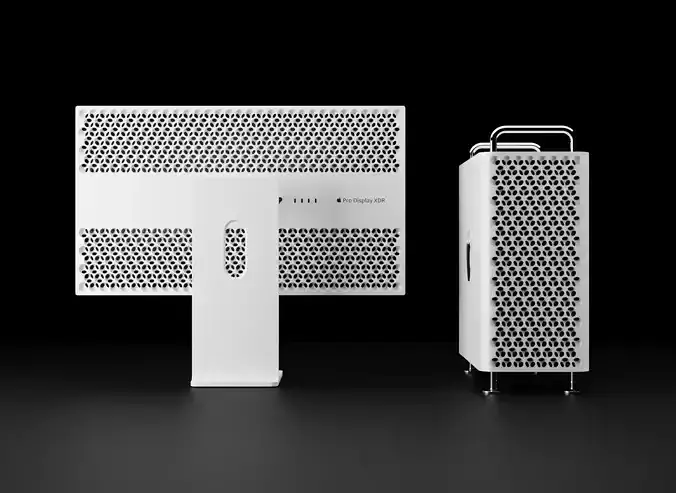 Apple Mac Pro and Pro XDR Display Bundle Collection 3D model