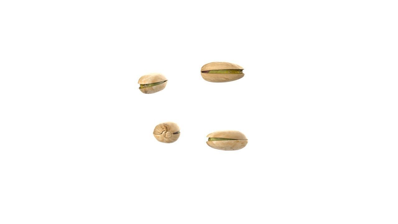 Pistachios pumpkin seeds in bowl Low-poly 3D model_13