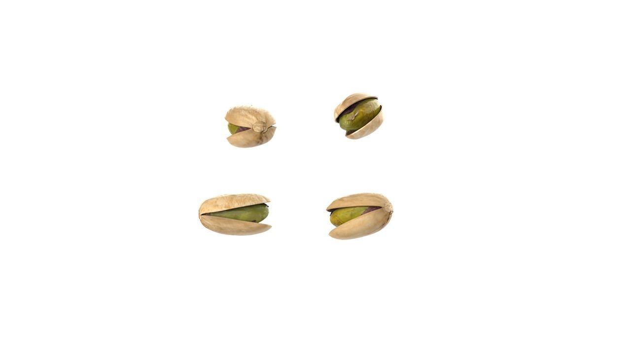 Pistachios pumpkin seeds in bowl Low-poly 3D model_8