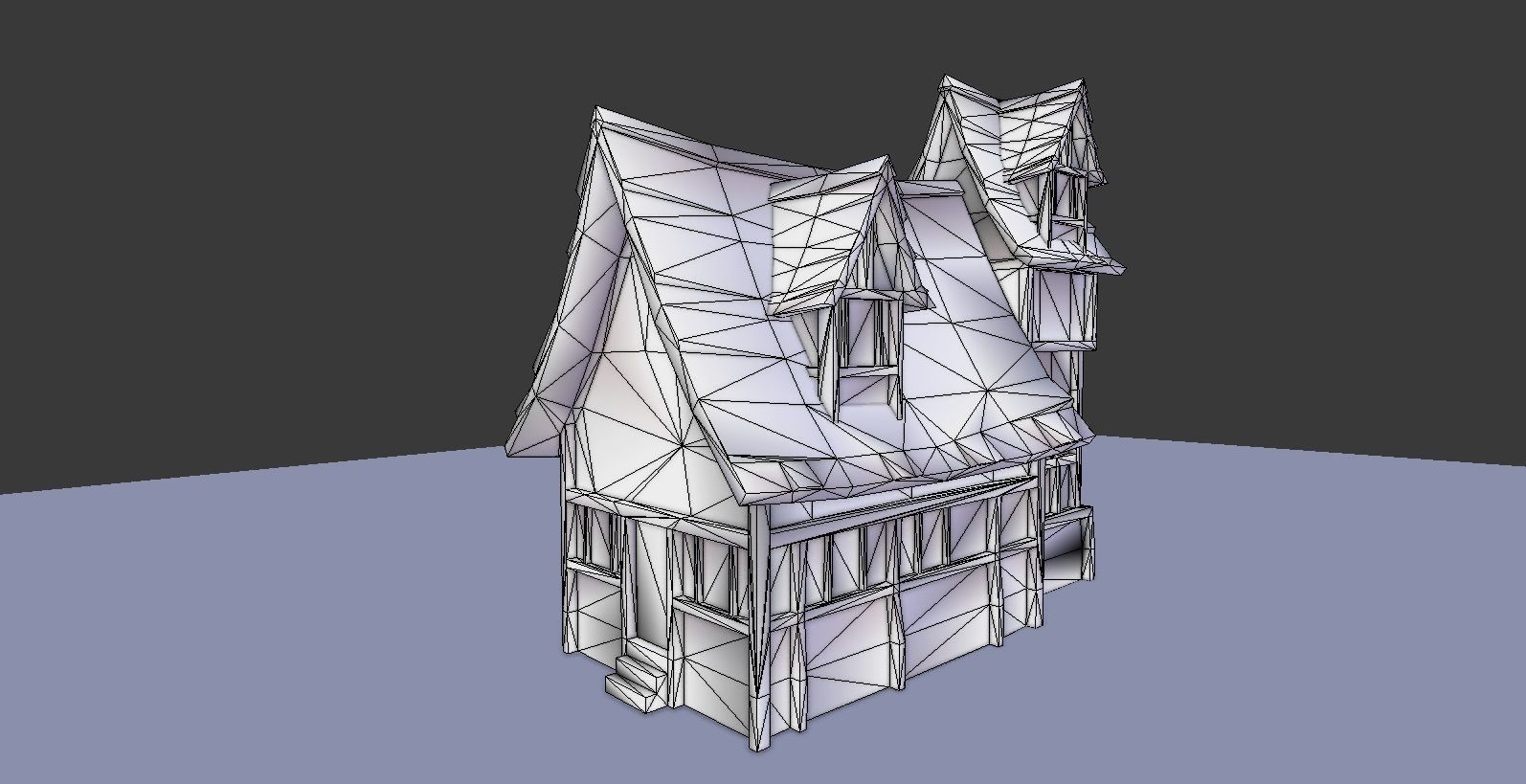 Medieval Town Builder Low-poly 3D model_11