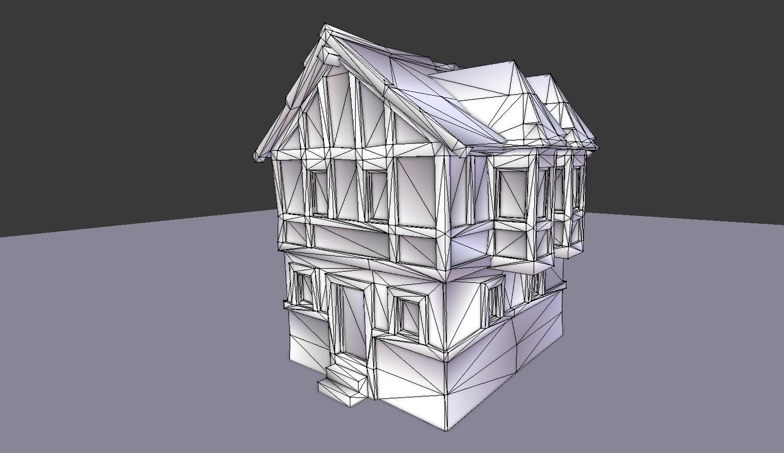 Medieval Town Builder Low-poly 3D model_21