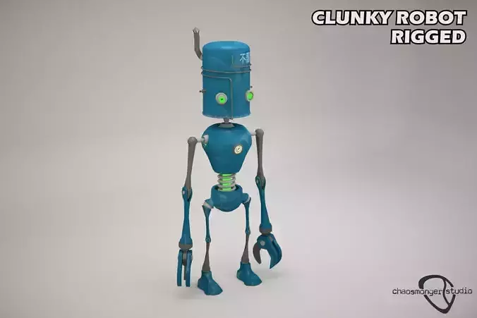 Clunky Robot Rigged