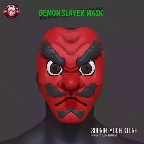 Demon Slayer Urokodaki Mask Kimetsu no Yaiba Cosplay Helmet 3D print model
