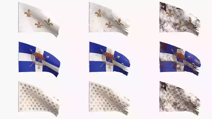 Old French Flag Collection 