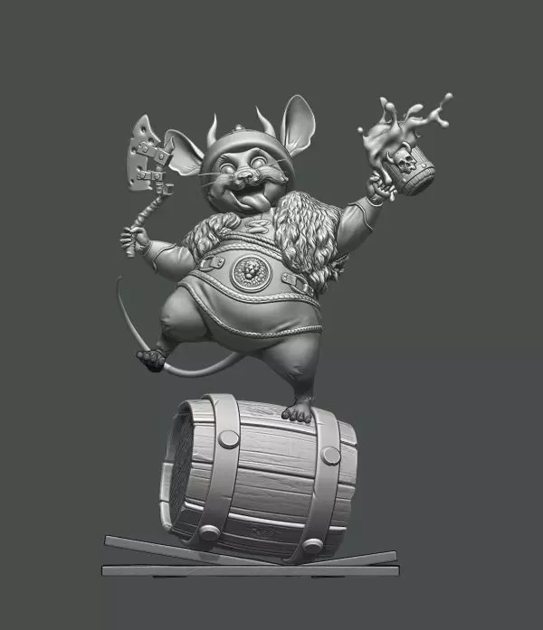 Mouse Viking 3D print model_0