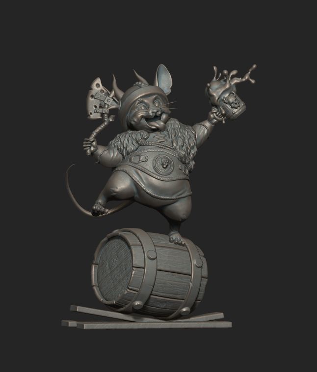Mouse Viking 3D print model_5